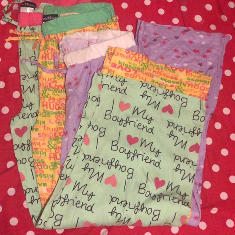 BodyBasics Pajama Bottoms NWT Size:(L) Set of 3